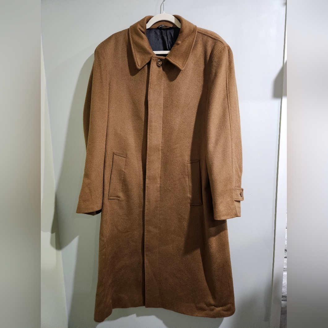 F.R. Tripler & Co Cashmere Long Over Coat Size 40r